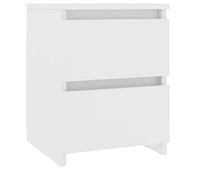 vidaxl mesita de noche madera contrachapada blanco 30x30x40 cm