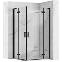 cabina de ducha rea hugo double black 100x100