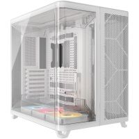 torre corsair air 5400 rs-r argb cristal curvo triple camara blanco