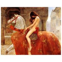 legendarte - cuadro lienzo impresion digital - lady godiva - john maler collier - decoracion pared cm 60x75