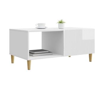 Mesa de café - mesa de centro - mesa baja brillante 90 x 50 x 40 cm madera de ingeniería