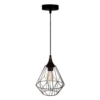 Lámpara de techo de hierro en negro ø19x27cm