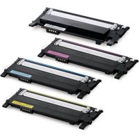 compatible multipack samsung clp-365 printer toner cartridges 4 pack -clt-k406sels