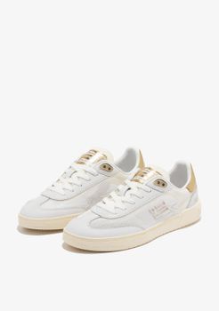 Zapatillas Urbanas Rebel Mesh Flag White / Gold Sneakers de Mujer - Blanco,Dorado