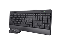 pack teclado  raton - trust qwerty inalambrico bluetooth usb negro