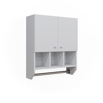 Armario De Baño Fynn 59.2 X 70.5 Cm Mueble Alto Con 2 Puertas Vicco