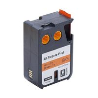 dymo 1868768 original label tape 24mm x 7m black on orange