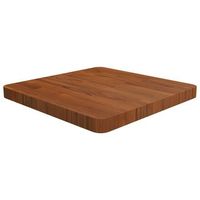 tablero de mesa cuadrada madera roble marron oscuro 50x50x4 cm vidaxl