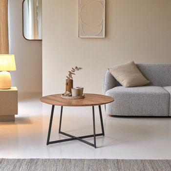 Mesa de centro en madera de acacia 80 temis