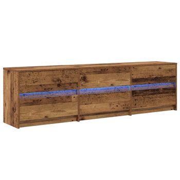 Unidades De Tv 2 Uds | Mueble De Salón | Gabinete De Tv Madera Vieja 180 X 34 X 50 Cm