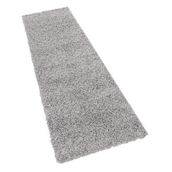 Alfombra peluda Skyline gris  70x250 cm