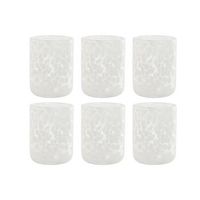 vaso set 6 cristal 83x83x105 320ml vintage