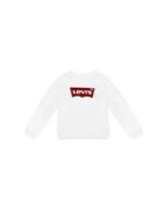 sudadera levis key item logo crew nina blancorojo