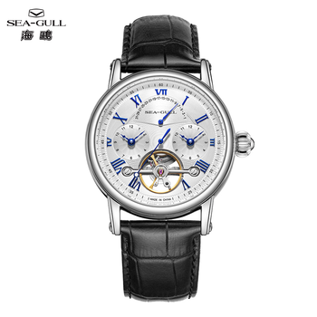 Reloj Mecánico Seagull para Hombre, Relojes de Doble Zona Horaria, Relojes Automáticos en Liquidación, Envío Local, Reloj de Hombre de Marca Superior 6195