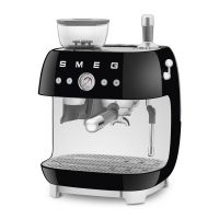 cafetera manual espresso smeg egf03bleu 24l 58mm 1650w molinillo integrado negro