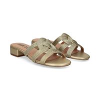 bibi lou sandalias planas mujer - dorado talla 35