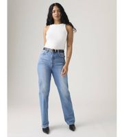 levis para mujer 79078-0008 jeans de largo completo ribcage azul 2734 casual algodon denim