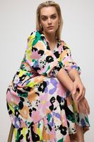 limited collection vestido blanco floral escote cruzado mujer curvy y tallas grandes limited collection