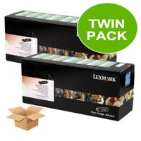 original multipack lexmark e342tn printer toner cartridges 2 pack -12a8405