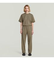 g-star para mujer d28670-b771-273 mono de punto marron 2932 casual algodon manga corta