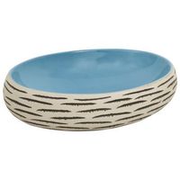 lavabo sobre encimera ovalado ceramica multicolor 59x40x15 cm vidaxl