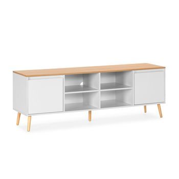Mueble Tv Desi 2 Puertas Color Blanco
