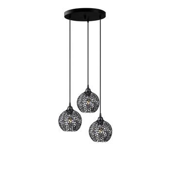 Lámpara De Techo Hay-11890 Negro Metal 40x40x113 Cm