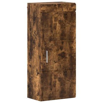 Armario De Pared Para Baño Tulum Roble Ahumado Vidaxl