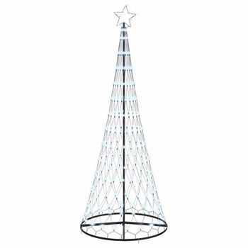 Árbol De Navidad Led Con 295 Led Con Soporte Frío 250 Cm Metal Vidaxl