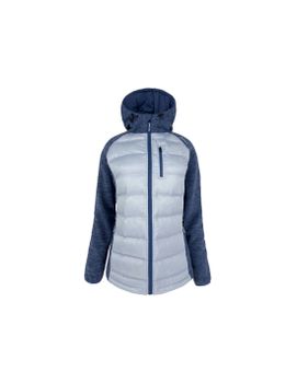 Chaqueta Hibrida Joluvi Nublo Mujer Artico - Azul Niebla Vigore Verde Bosque