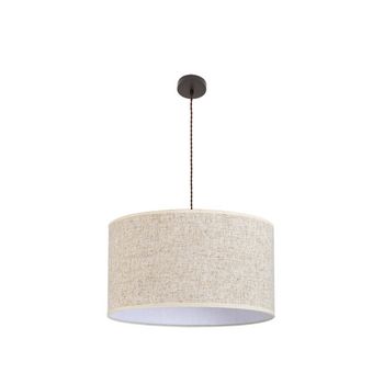 ABRILA Colgante Modelo Happy Beige Con Pantalla De 3 Luces