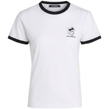 Karl Lagerfeld Tops y Camisetas B3w17092 Ikon Choupette Tshirt para mujer