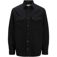 jack  jones camisa manga larga 12275137 jprblubruce denim ls shirt black para hombre
