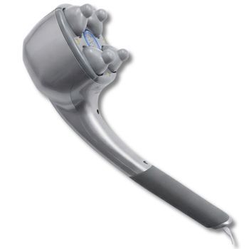 Pistola Masaje 4 Cabezales Espalda Hombros - Bodylife Powergun Pro Gris
