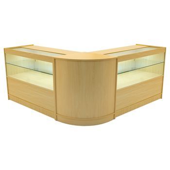 Set Mostradores Comerciales Con Luz Led 