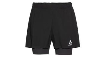 Pantalon corto 2 en 1 odlo zeroweight 5in negro