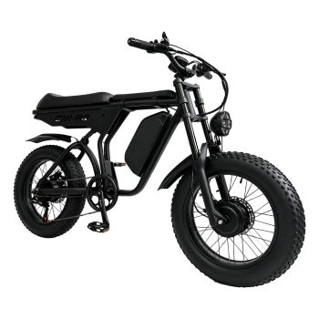 [EU Direct] Bicicleta eléctrica SMLRO E5-1, batería 48V 23Ah, motores 500W×2, velocidad máxima recomendada 25 km/h, fren