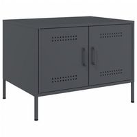 mesa de centro de diseno moderno 68 x 50 x 505 cm acero antracita dec037268