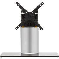 avf b202bs 450 mm tv stand with bracket - black  sliver black