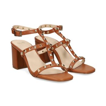 Exe Sandalias Con Tacón Mujer - Marrón Talla 38