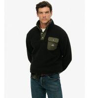 superdry para hombre m2014283a polar fuji popper negro m casual poliester reciclado sostenible