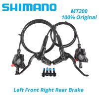 original shimano mt200 mt201 m315 mtb bicicleta de montana freno de disco hidraulico mt200 frenos 2 pistones 3 dedos palanca de acero bl-mt200