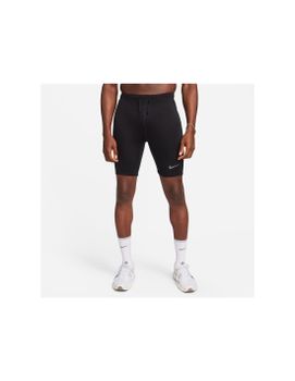 Mallas de Running Nike Fast DriFit BriefLined Running 1/2Length s Hombre Negro/Blanco
