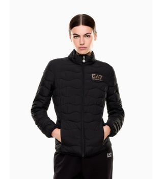 EA7 para mujer. 8NTB21_TNF8Z Chaqueta Acolchada plegable Core Lady negro (L), Casual, Poliéster