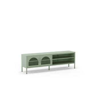 Mueble Televisión Dora 2 Puertas Diseño Moderno E Industrial