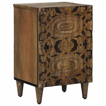 Mueble De Cuarto De Baño Con Puerta Marrón 38 X 33,5 X 58 Cm Vidaxl