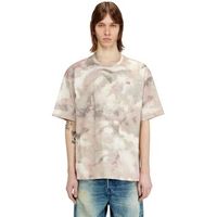 diesel tops y camisetas a20213 0wfcw-5sga camo sand para hombre