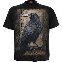 spiral camiseta raven wise para mujer