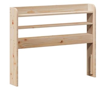 Cabecero cama - mueble cabecero con estantes madera maciza de pino 100 cm