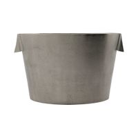 cubo de aluminio gris para champan